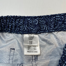Load image into Gallery viewer, Boys Wave Zone, lightweight board shorts, elasticated, GUC, size 12,  