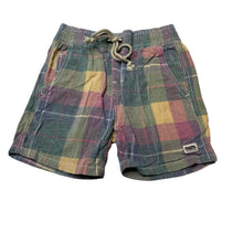 Load image into Gallery viewer, Boys GHANDA, checked cotton shorts, elasticated, GUC, size 5-6,  