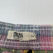 Load image into Gallery viewer, Boys GHANDA, checked cotton shorts, elasticated, GUC, size 5-6,  