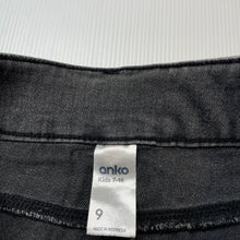 Load image into Gallery viewer, Girls Anko, stretch denim shorts, adjustable, FUC, size 9,  