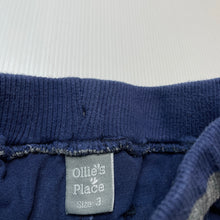 Load image into Gallery viewer, Boys Ollie's Place, blue cotton shorts, elasticated, FUC, size 3,  