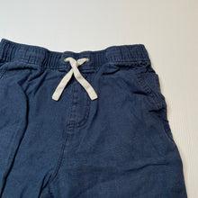 Load image into Gallery viewer, Boys Anko, blue linen shorts, elasticated, GUC, size 12,  