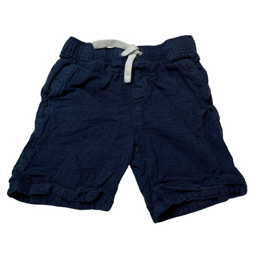 Boys Anko, blue linen/cotton shorts, elasticated, GUC, size 10,  