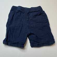 Load image into Gallery viewer, Boys Anko, blue linen/cotton shorts, elasticated, GUC, size 10,  