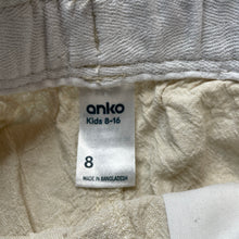 Load image into Gallery viewer, Boys Anko, linen/cotton shorts, elasticated, EUC, size 8,  