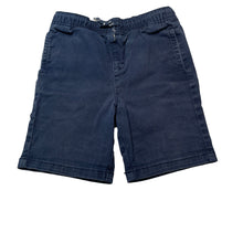Load image into Gallery viewer, Boys Anko, navy stretch cotton shorts, elasticated, FUC, size 7,  