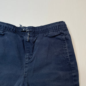Boys Anko, navy stretch cotton shorts, elasticated, FUC, size 7,  