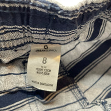 Load image into Gallery viewer, Boys Urban Supply, striped cotton shorts, elasticated, EUC, size 8,  