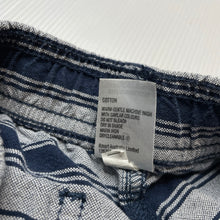 Load image into Gallery viewer, Boys Urban Supply, striped cotton shorts, elasticated, EUC, size 8,  