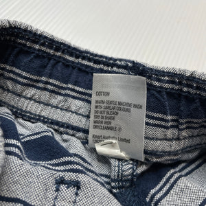 Boys Urban Supply, striped cotton shorts, elasticated, EUC, size 8,  