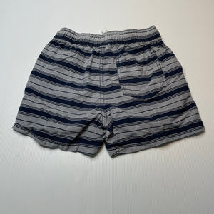 Boys Urban Supply, striped cotton shorts, elasticated, EUC, size 8,  