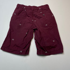 Boys Old Navy, lightweight cotton shorts, adjustable, skulls, GUC, size 8,  
