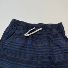 Load image into Gallery viewer, Boys Kids &amp; Co, striped cotton shorts, elasticated, GUC, size 4,  