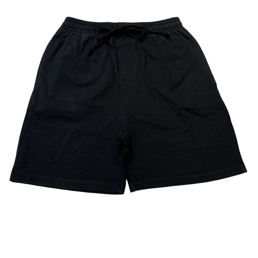 Boys Target, black cotton school shorts, elasticated, GUC, size 7,  