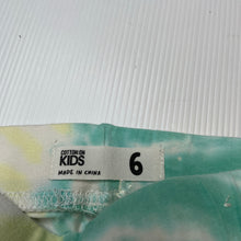 Load image into Gallery viewer, Girls Cotton On, tie dyed stretchy bike shorts, GUC, size 6,  