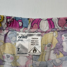 Load image into Gallery viewer, Girls Anko, pyjama shorts, elasticated, bears, GUC, size 7,  