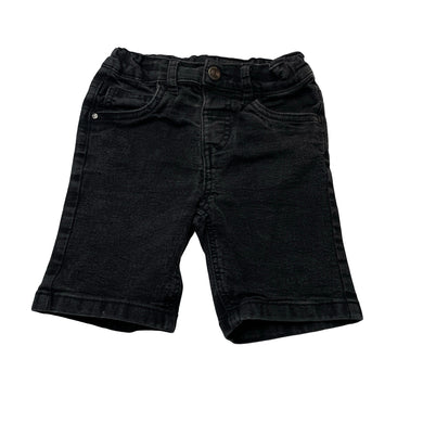 Boys Anko, black stretch denim jean shorts, adjustable, GUC, size 4,  