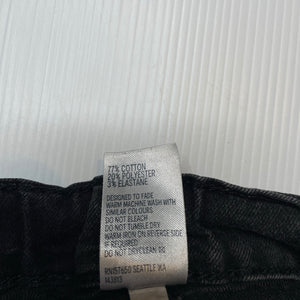 Boys Anko, black stretch denim jean shorts, adjustable, GUC, size 4,  