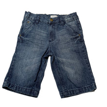 Load image into Gallery viewer, Boys Pumpkin Patch, blue denim jean shorts, adjustable, GUC, size 9,  
