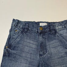 Load image into Gallery viewer, Boys Pumpkin Patch, blue denim jean shorts, adjustable, GUC, size 9,  