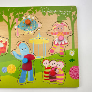 Toys In the Night Garden, wooden puzzle set, GUC, size ,  