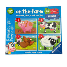 Load image into Gallery viewer, Toys Ravensburger, On the Farm, My First Puzzles, 4 x Jigsaws, GUC, size ,  