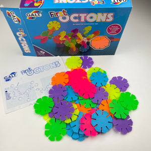 Toys GALT, 48 piece bright neon OCTONS set, Ages 3-10, GUC, size ,  