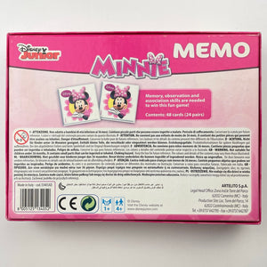 Toys Disney, Minnie Mouse MEMO 48 card Memory Game, Age 4+, EUC, size ,  
