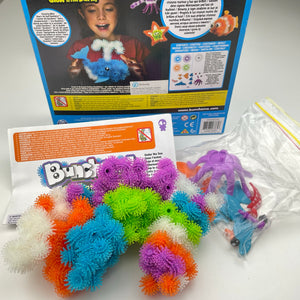 Toys Bunchems!, Under the Sea Glow in the Dark 200 piece kit, Age 4+, GUC, size ,  