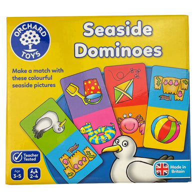 Toys ORCHARD TOYS, Seaside Dominoes 28 piece game, Ages: 3-5, EUC, size ,  