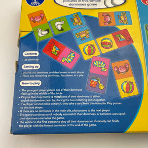 Toys ORCHARD TOYS, Seaside Dominoes 28 piece game, Ages: 3-5, EUC, size ,  