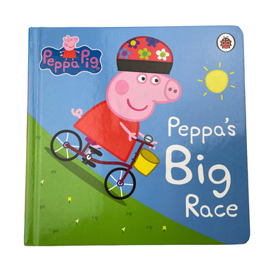 Books Peppa Pig, Peppa's Big Race board book, EUC, size ,  