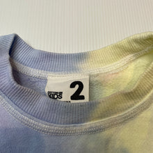 Load image into Gallery viewer, Girls Cotton On, tie dyed fleece lined sweater dress, FUC, size 2, L: 47cm at front