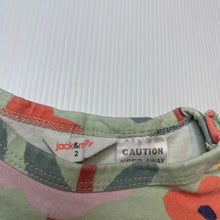 Load image into Gallery viewer, Girls Jack &amp; Milly, floral cotton pyjama top, FUC, size 2,  