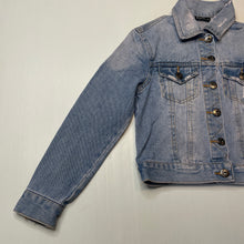 Load image into Gallery viewer, Girls Bardot Junior, distressed denim jacket, FUC, size 8,  