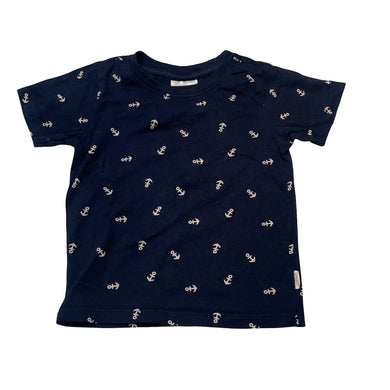 Boys Sprout, navy cotton tee / top, EUC, size 1,  