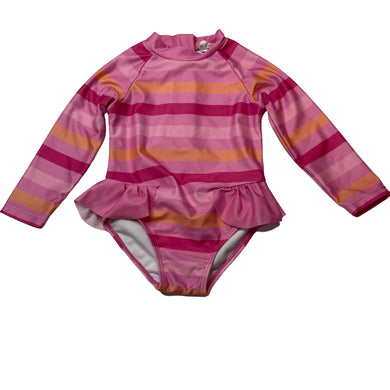 Girls Sprout, long sleeve swim one-piece, EUC, size 1,  