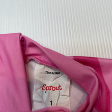 Load image into Gallery viewer, Girls Sprout, long sleeve swim one-piece, EUC, size 1,  