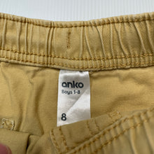 Load image into Gallery viewer, Boys Anko, stretch cotton shorts, elasticated, GUC, size 8,  