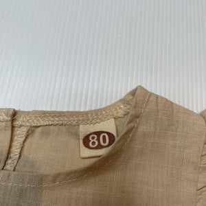 Boys Brilliant Basics, khaki cotton long sleeve tee / top, EUC, size 2,  