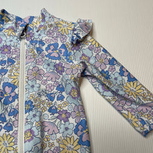 Load image into Gallery viewer, Girls Anko, floral all-in-one rashie suit, EUC, size 00,  