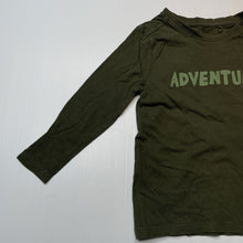 Load image into Gallery viewer, Boys Anko, khaki cotton long sleeve tee / top, GUC, size 3,  