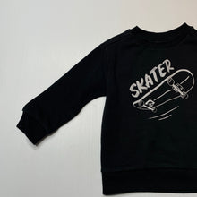 Load image into Gallery viewer, Boys Anko, fleece lined sweater / jumper, skateboard, GUC, size 2,  