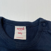 Load image into Gallery viewer, Boys Seed, navy cotton tee / top, cactus, GUC, size 00,  