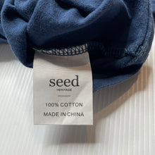 Load image into Gallery viewer, Boys Seed, navy cotton tee / top, cactus, GUC, size 00,  