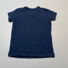 Load image into Gallery viewer, Boys Seed, navy cotton tee / top, cactus, GUC, size 00,  
