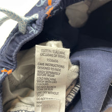 Load image into Gallery viewer, Boys Dymples, navy stretch cotton shorts, elasticated, GUC, size 0,  