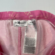Load image into Gallery viewer, Girls So Cute, floral lightweight pants / bottoms, Inside leg: 21cm, EUC, size 2-3,  