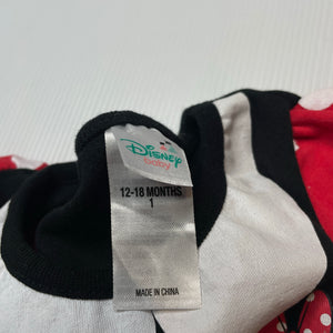 Girls Disney, Minnie Mouse cotton tulle tutu romper, GUC, size 1,  