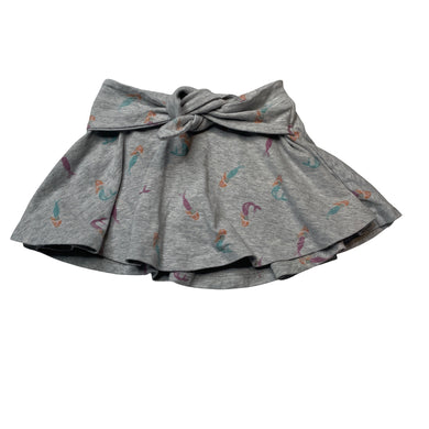 Girls Target, grey marle skirt, built-in shorts, mermaids, GUC, size 2,  